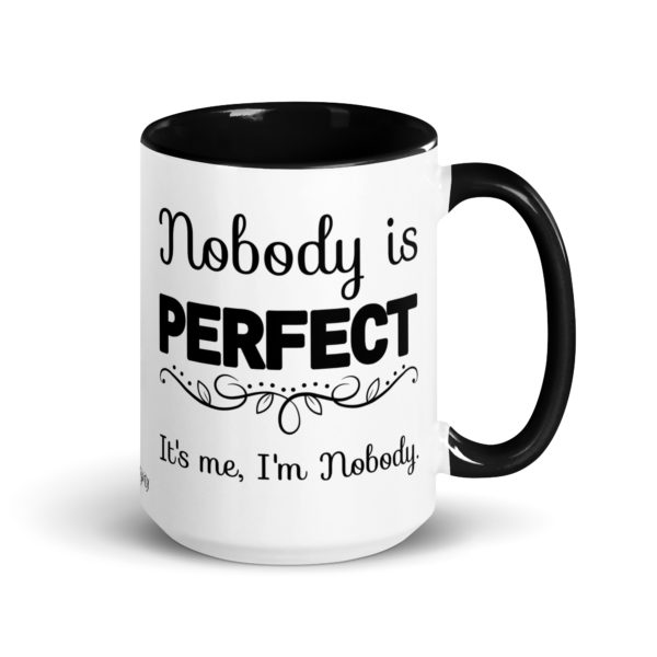 Nobody is Perfect Black Colorway Mug (Large)