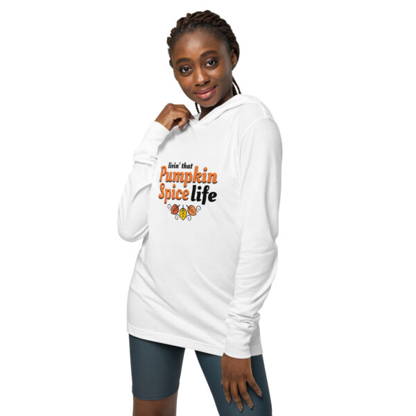 Pumpkin Spice Life Long-Sleeve Hooded Tee - Image 5