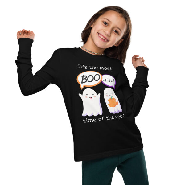 BOO-tiful Long-Sleeve Youth Tee - Image 2